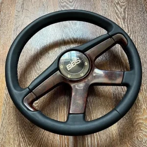 BBS 4 SPOKE STEERING WHEEL BY ITALVOLANTI 380MM DIA
