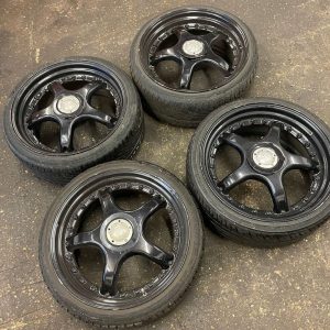 Set of 5 19x8.5 genuine abt splits 5-100/5-112 fitment (5th wheel in box)